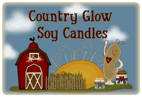 country glow soy candles